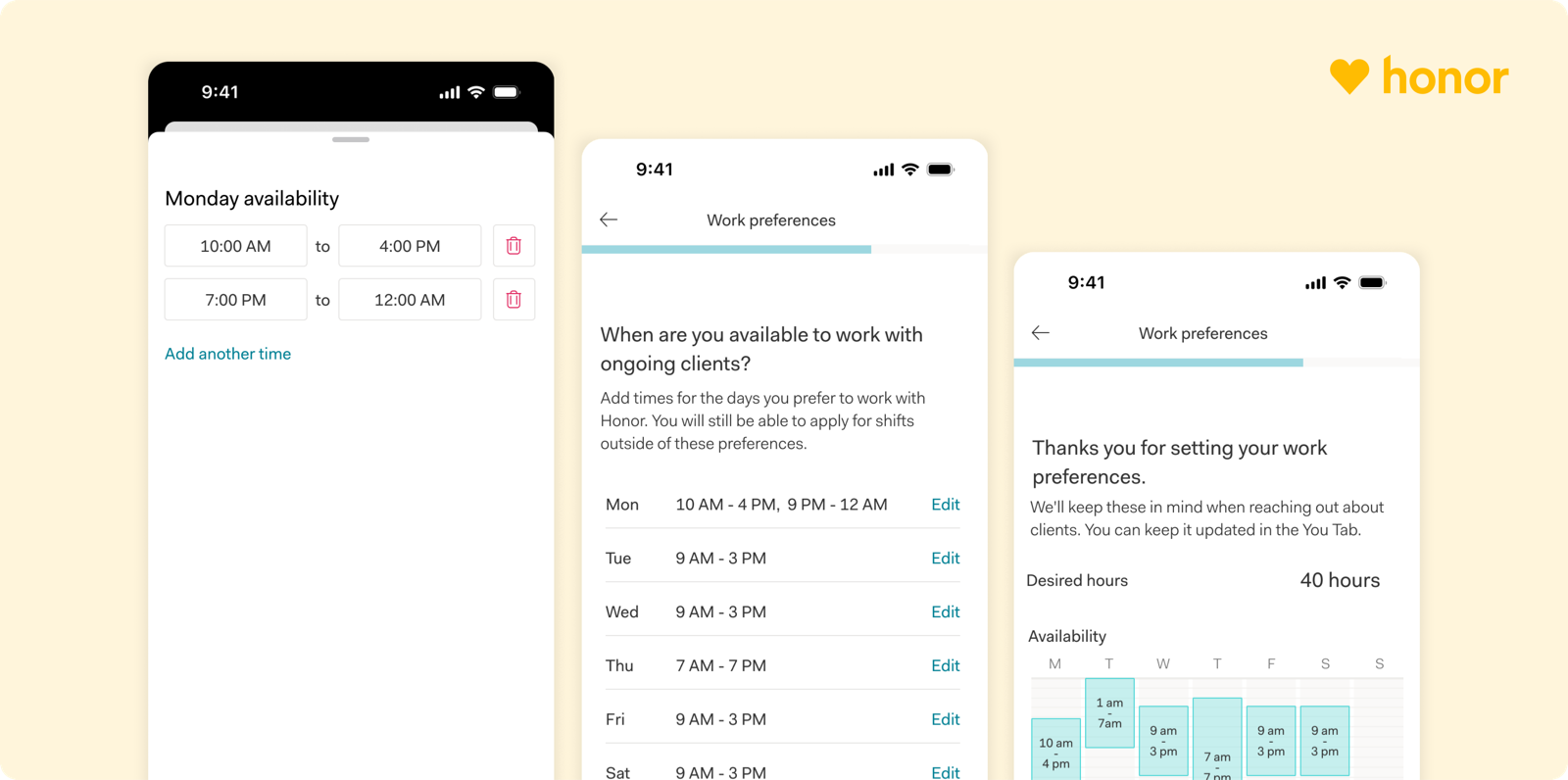 Care Pro Availability